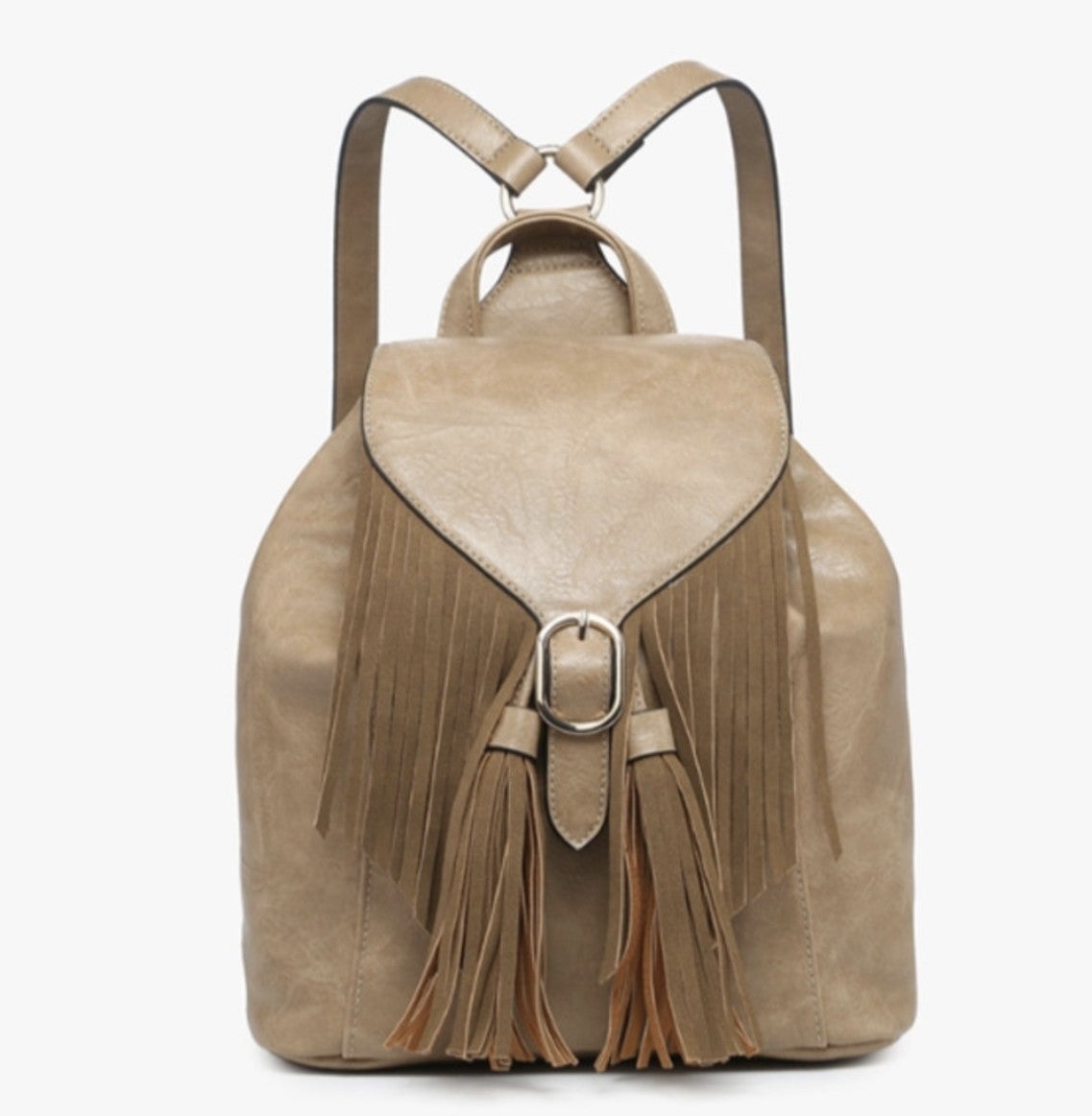 Jewel Distressed Bucket Backpack