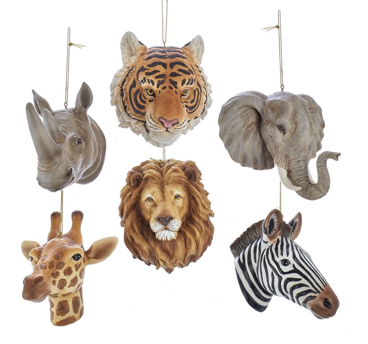 Safari animal ornaments