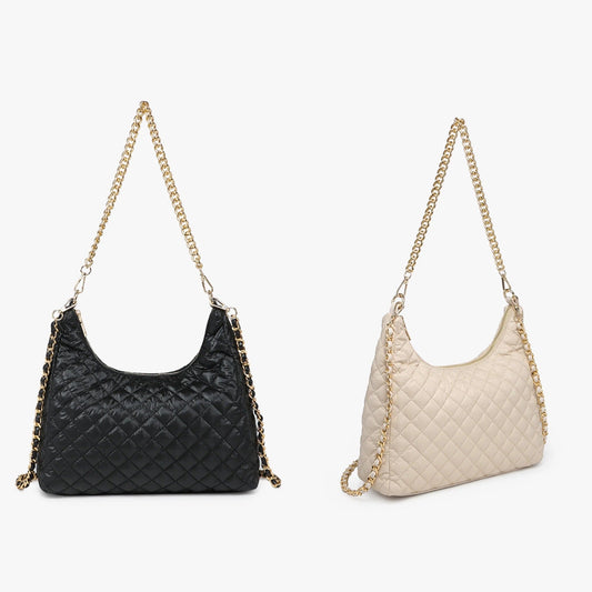 Bristol Quilted Nylon Hobo Bags