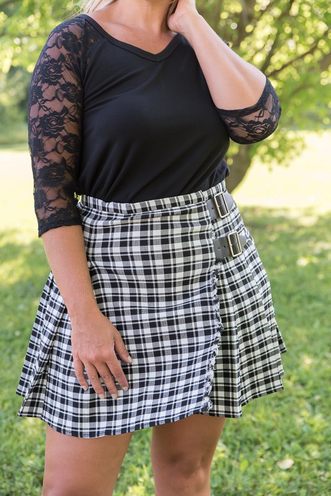 Rock This Town Plaid Skirt