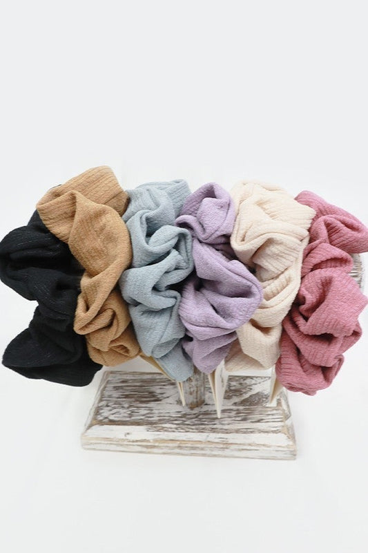 Large Lined Scrunchies