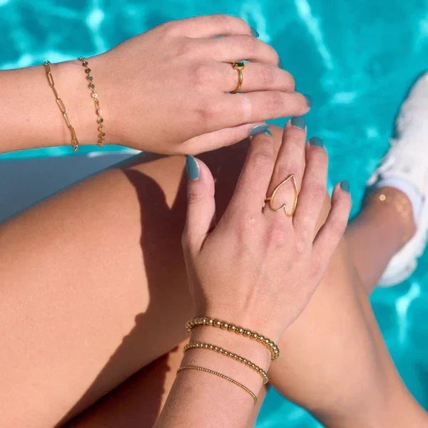 Waterproof Ball Bracelets in Gold/Silver