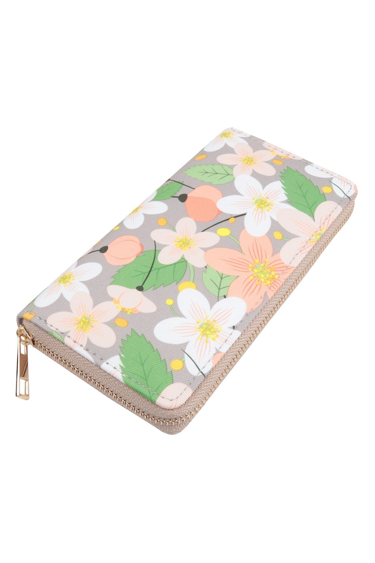 Floral Zipper Wallet