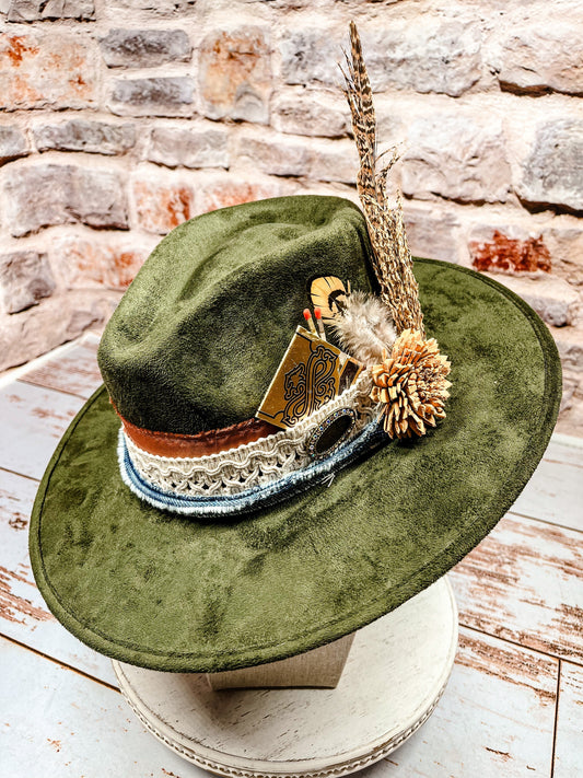 Grungy Olive Hat