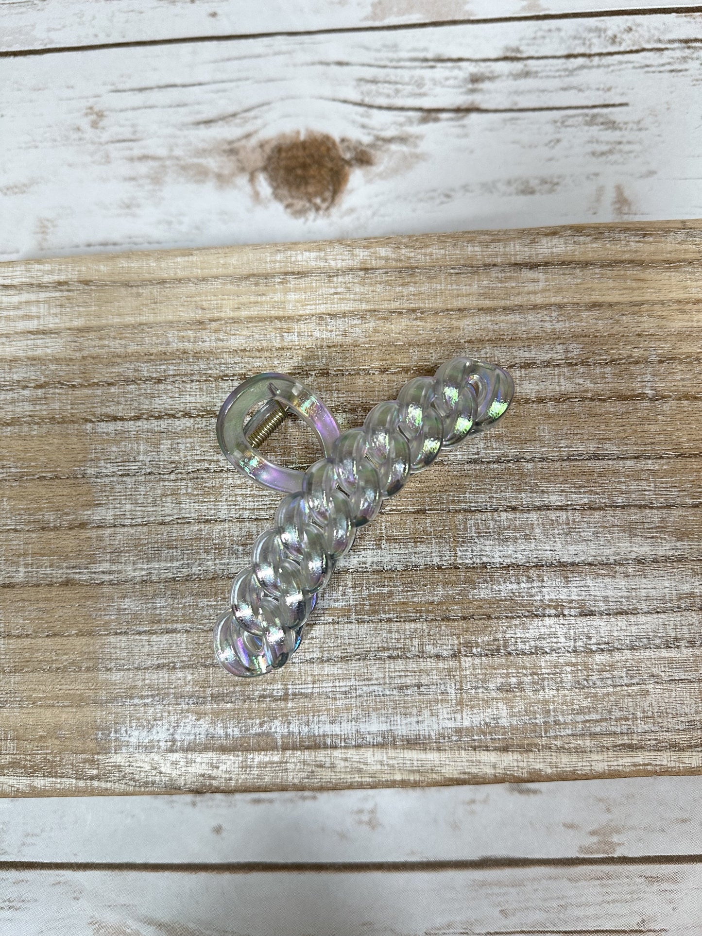 Iridescent Hair Claw Clip